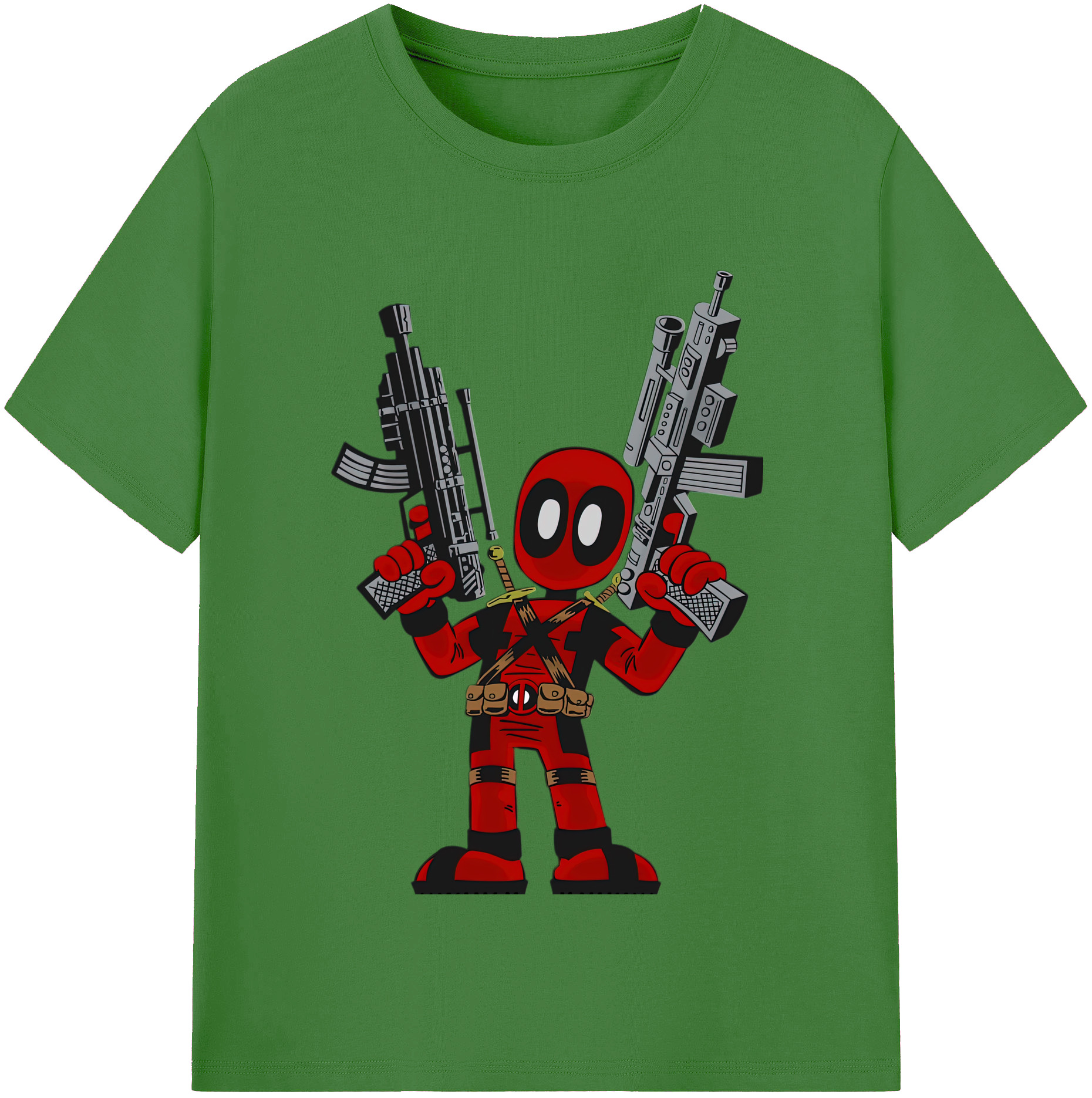 （画像用） Deadpool デッドプール レディースカジュアルプリントTシャツ（綿100％）